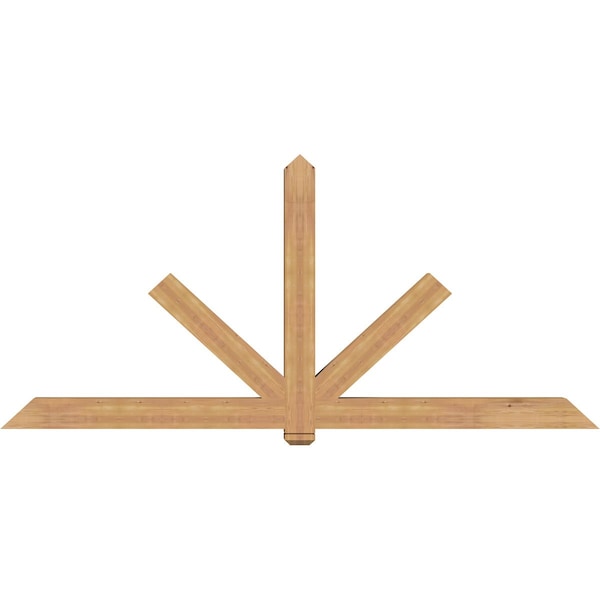 Ekena Millwork Kennewick Timber Gable Bracket, Western Red Cedar, 108"W x 49"H x 5 1/2"D x 5 1/2"F, 11/12 Pitch GBW108X49X0606KEN00SWR - main